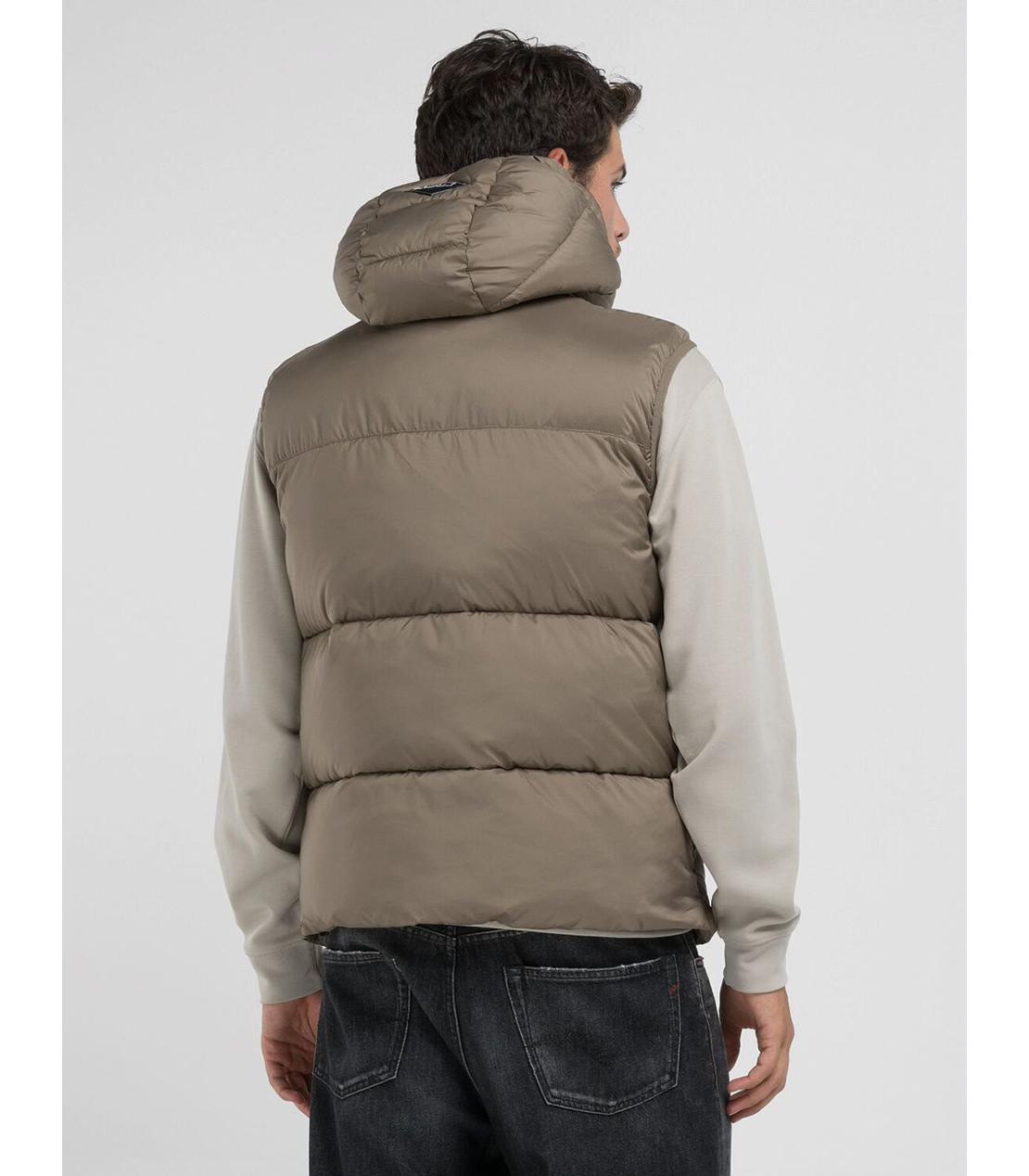 リサイクルポリキルティングECOベスト 詳細画像 ライトブラウン 2